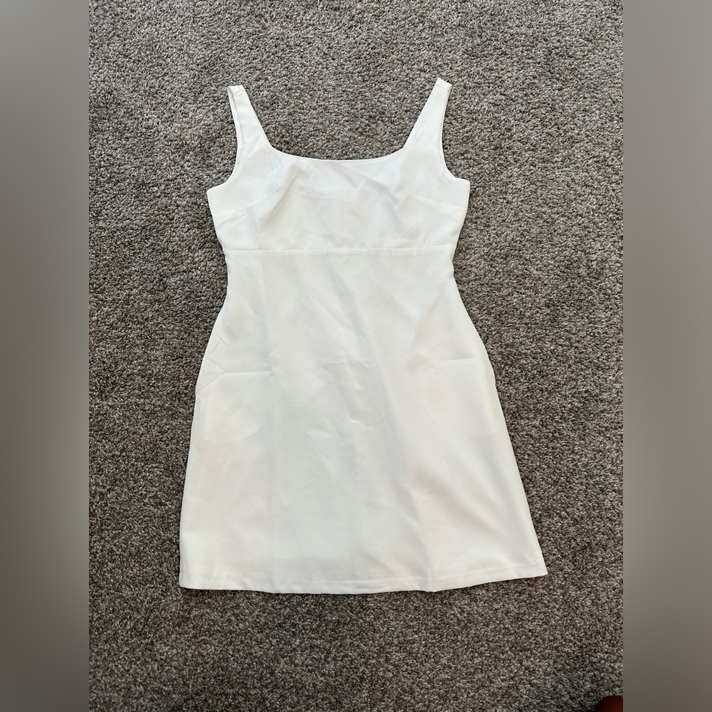White graduation dress